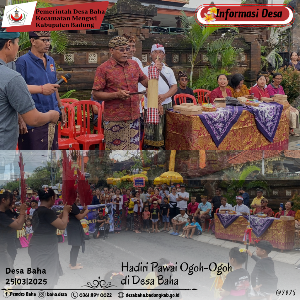 Pelaksanaan Pembinaan Bulan Bahasa Bali di Desa Baha